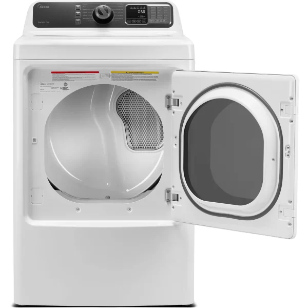 Midea 7.5-Cu. Ft. Front Load Electric Dryer, White
