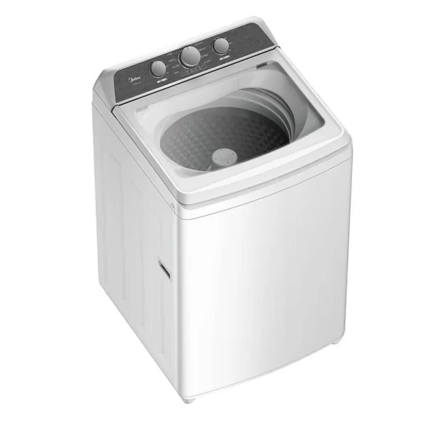 Midea MLTW41A1BWW 4.1 Cf Top Load Washer Agitator Stainless Tub
